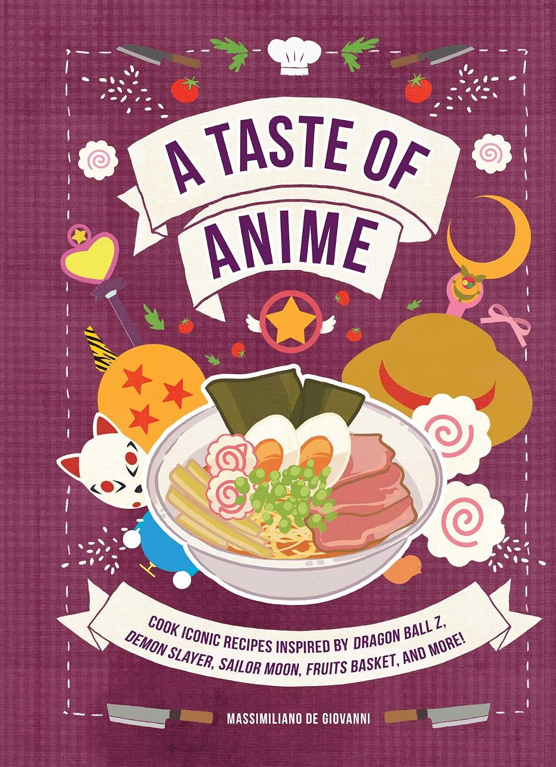 A Taste of Anime: Cook Iconic Recipes Inspired by Dragon Ball Z, Demon Slayer, Sailor Moon, Fruits Basket, and More! (Hardcover) - MangaShop.ro