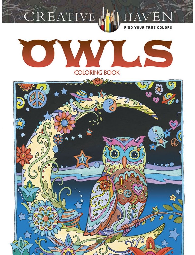 Creative Haven Owls Coloring Book - MangaShop.ro