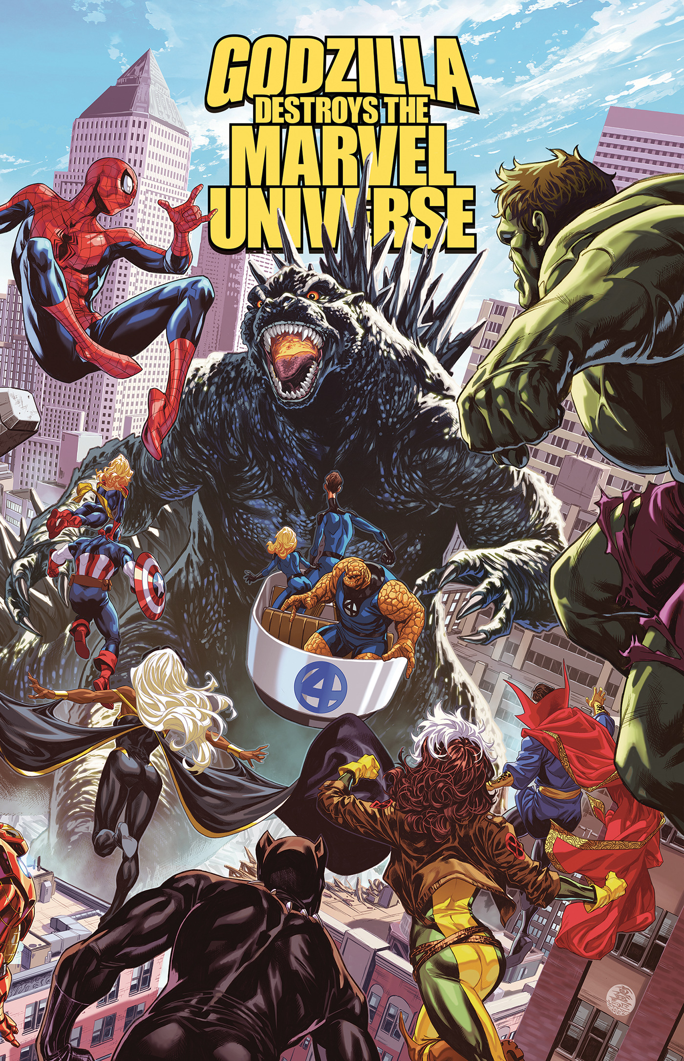 Godzilla Destroys the Marvel Universe - MangaShop.ro