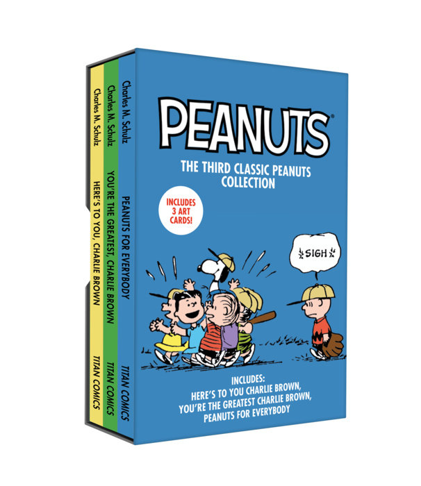 PEANUTS SLIPCASE SET (HERE'S TO YOU CHARLIE BROWN,YOU'RE THE GREATEST CHARLIE BROWN, PEANUTS FOR... EVERYBODY). - MangaShop.ro