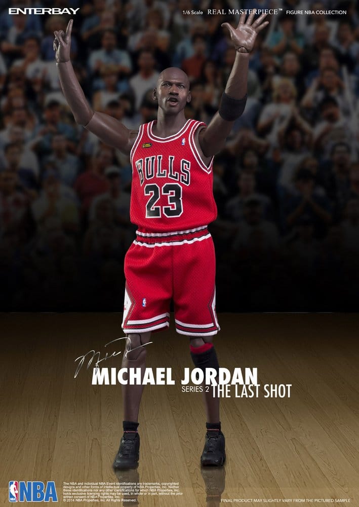 NBA Collection Real Masterpiece Action Figure 1/6 Michael Jordan Series 2 (Road Jersey Edition) 33 cm - MangaShop.ro