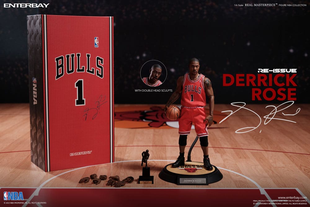 NBA Collection Real Masterpiece Action Figure 1/6 Derrick Rose Limited Retro Edition 30 cm - MangaShop.ro