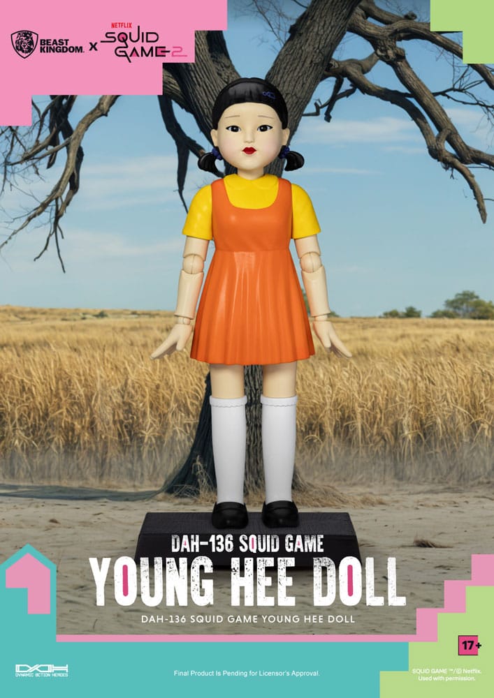 Squid Game Action Figure with Sound Young Hee Doll 30 cm - MangaShop.ro