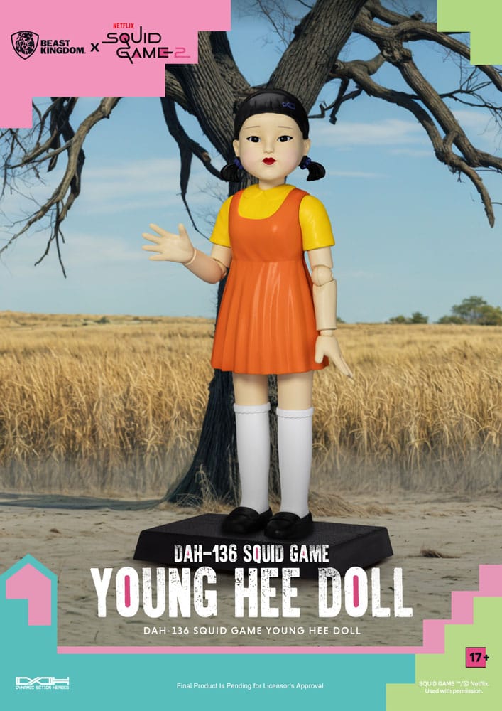 Squid Game Action Figure with Sound Young Hee Doll 30 cm - MangaShop.ro