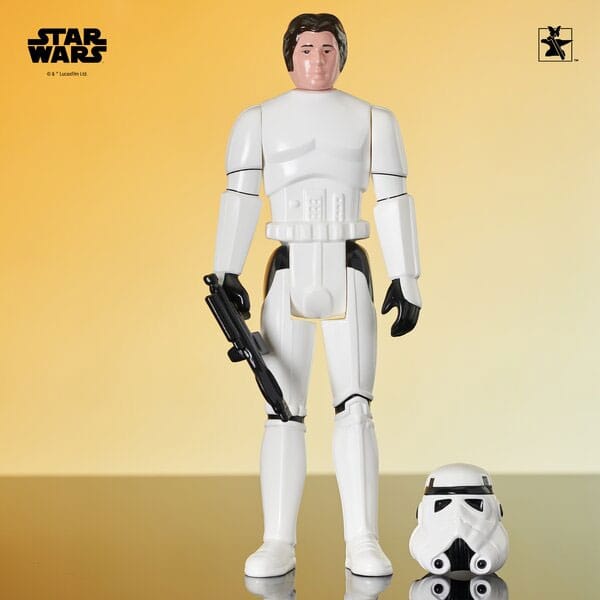 Star Wars Episode IV Jumbo Vintage Kenner Action Figure Han Solo in Stormtrooper Disguise 2021 Premier Guild Membership Gift 30 cm - MangaShop.ro