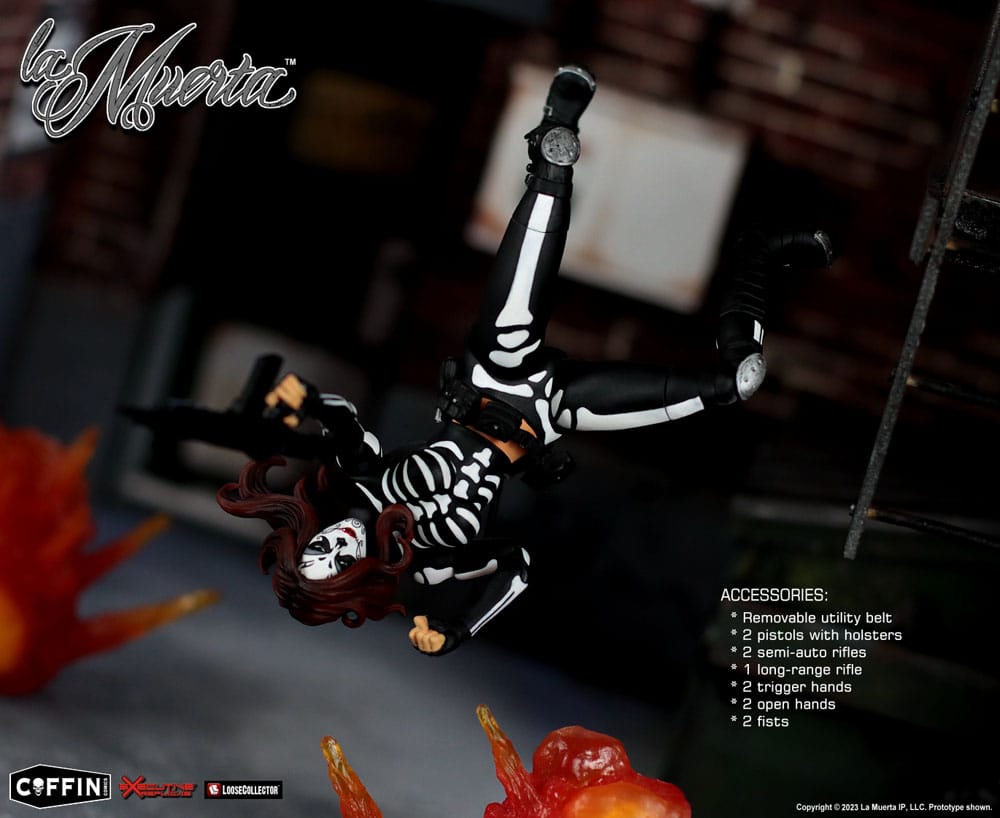 La Muerta Executive Replica Action Figure 1/12 La Muerta 15 cm - MangaShop.ro