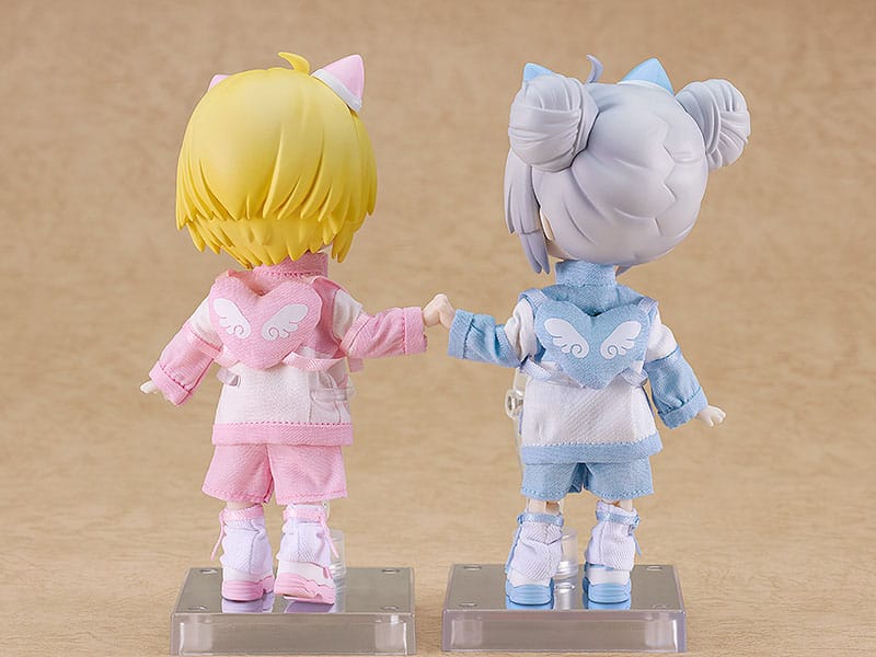 Original Character Accessories for Nendoroid Doll Figures Outfit Set: Subculture Fashion Tracksuit (Blue) - MangaShop.ro