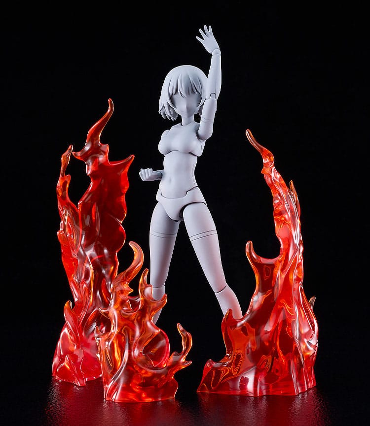 The Simple Effect Parts for Figures Flames: Red - MangaShop.ro
