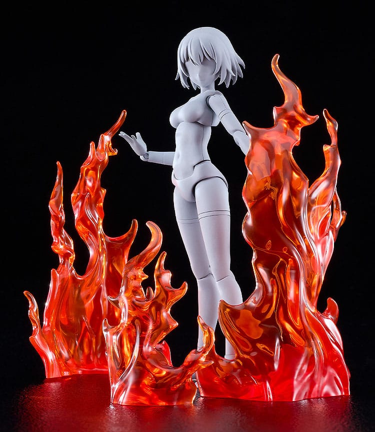The Simple Effect Parts for Figures Flames: Red - MangaShop.ro