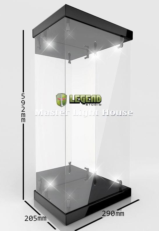Master Light House Acrylic Display Case with Lighting for 1/4 Action Figures (black) - MangaShop.ro