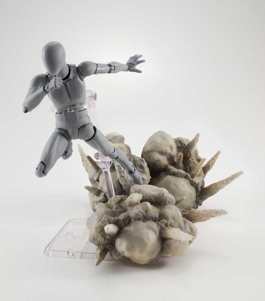 Tamashii Effect Action Figure Accessory Explosion Gray Ver. for S.H.Figuarts - MangaShop.ro