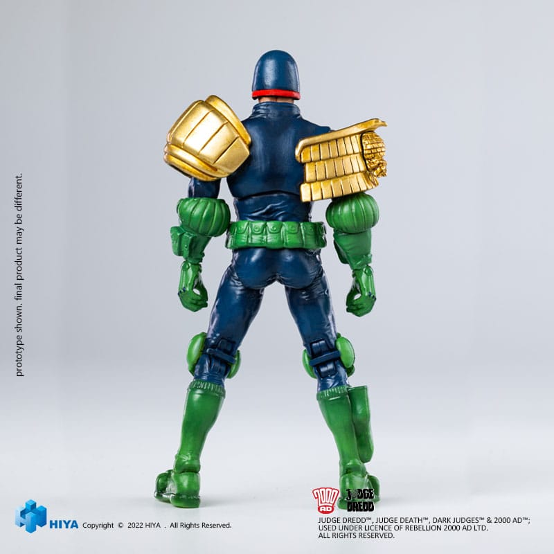 2000 AD Exquisite Mini Action Figure 1/18 Judge Dredd Gaze Into The Fist of Dredd 10 cm - MangaShop.ro