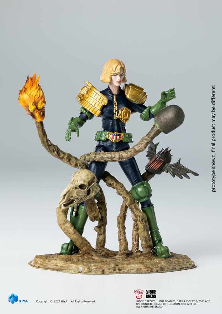 2000 AD Exquisite Mini Action Figure 1/18 Judge Dredd Judge Anderson VS The Dark Judges 10 cm - MangaShop.ro