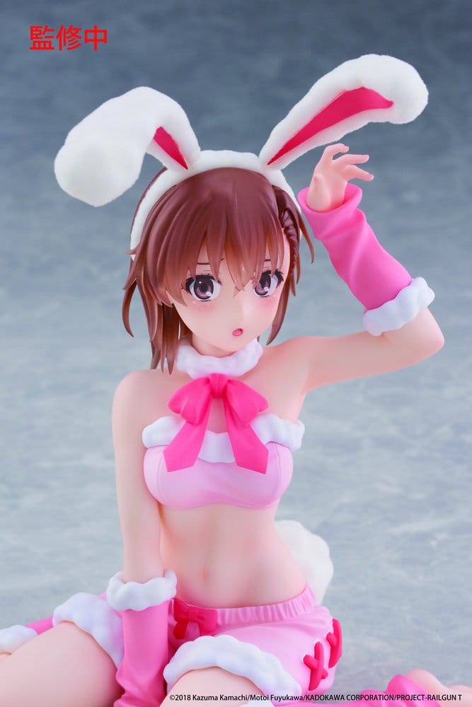 A Certain Scientific Railgun Moflock PVC Figure Mikoto Misaka (Fluffy Bunny Ver.) 13 cm - MangaShop.ro