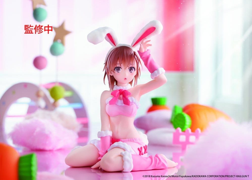 A Certain Scientific Railgun Moflock PVC Figure Mikoto Misaka (Fluffy Bunny Ver.) 13 cm - MangaShop.ro