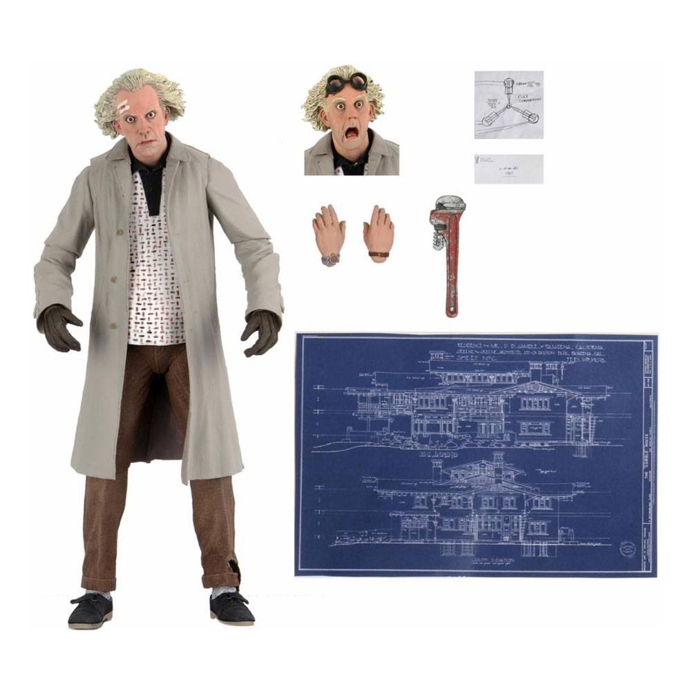Back to the Future Action Figure Ultimate Doc Brown 18 cm - MangaShop.ro