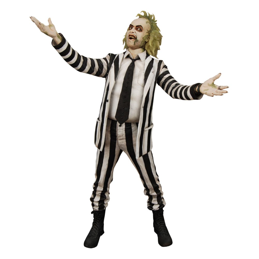 Beetlejuice 1988 Action Figure 1/4 Striped Suit Beetlejuice 45 cm - MangaShop.ro