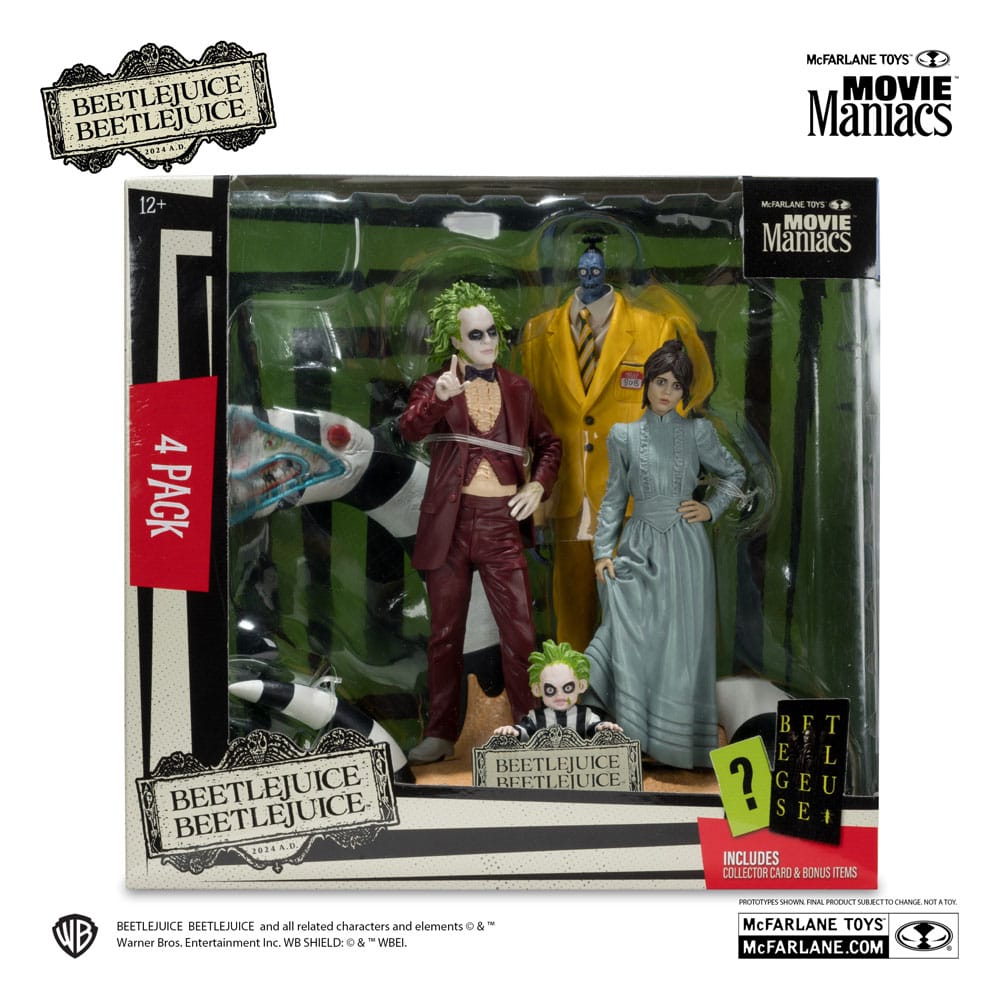 Beetlejuice Beetlejuice Movie Maniacs PVC Statue 4-Pack 15 cm - MangaShop.ro