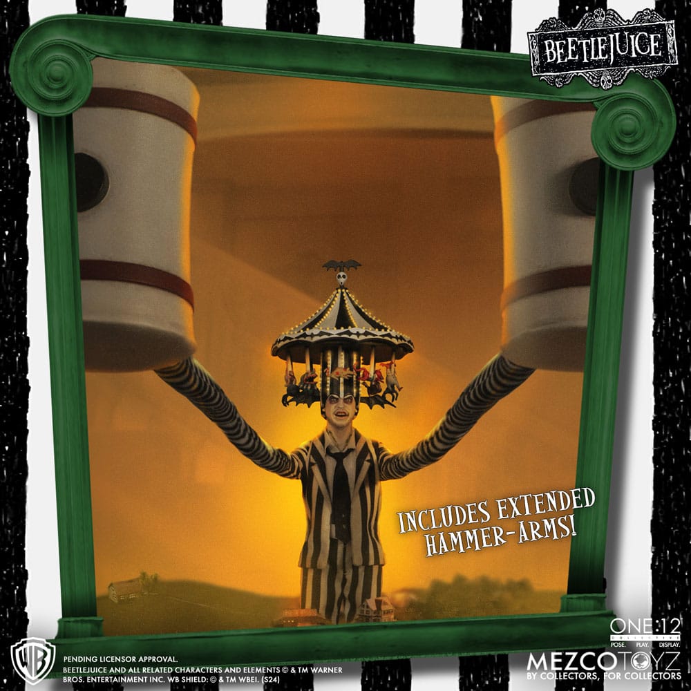 Beetlejuice Action Figure 1/12 Beetlejuice Deluxe Edition 18 cm - MangaShop.ro
