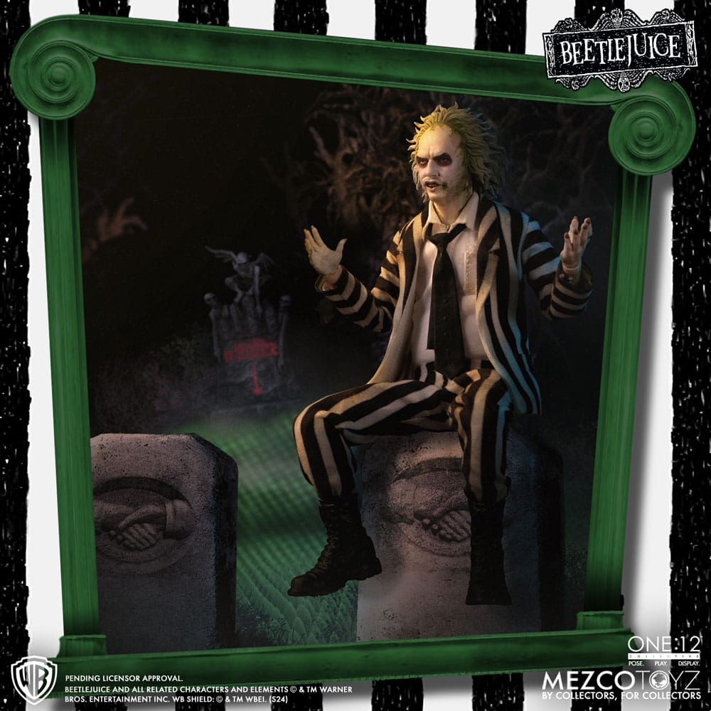 Beetlejuice Action Figure 1/12 Beetlejuice Deluxe Edition 18 cm - MangaShop.ro