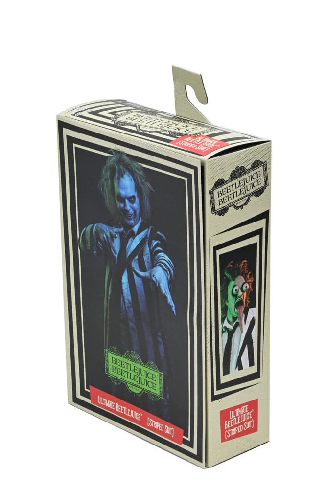 Beetlejuice Beetlejuice Action Figure 7 Scale Ultimate Striped Suit Beetlejuice 18 cm - MangaShop.ro