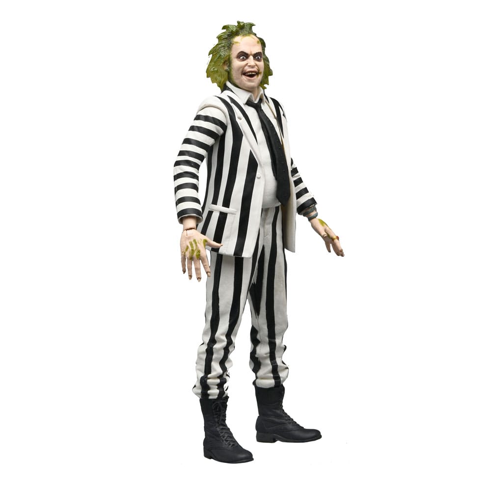 Beetlejuice 1988 Action Figure Beetlejuice Black and White Striped Suit 18 cm - MangaShop.ro