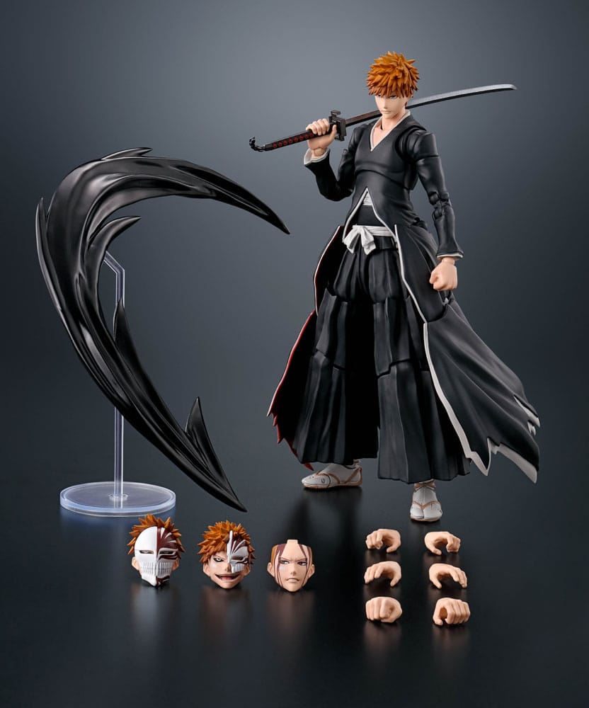 Bleach S.H. Figuarts Action Figure Ichigo Kurosaki Getsugatensho 16 cm - MangaShop.ro