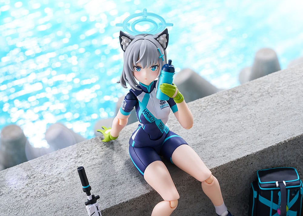 Blue Archive Figma Action Figure Shiroko Sunaookami Cycling DX Edition 15 cm - MangaShop.ro