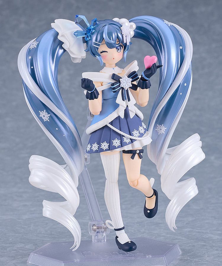 Character Vocal Series 01: Hatsune Miku Figma Action Figure Snow Miku: Crystal Snow Ver. 13 cm - MangaShop.ro