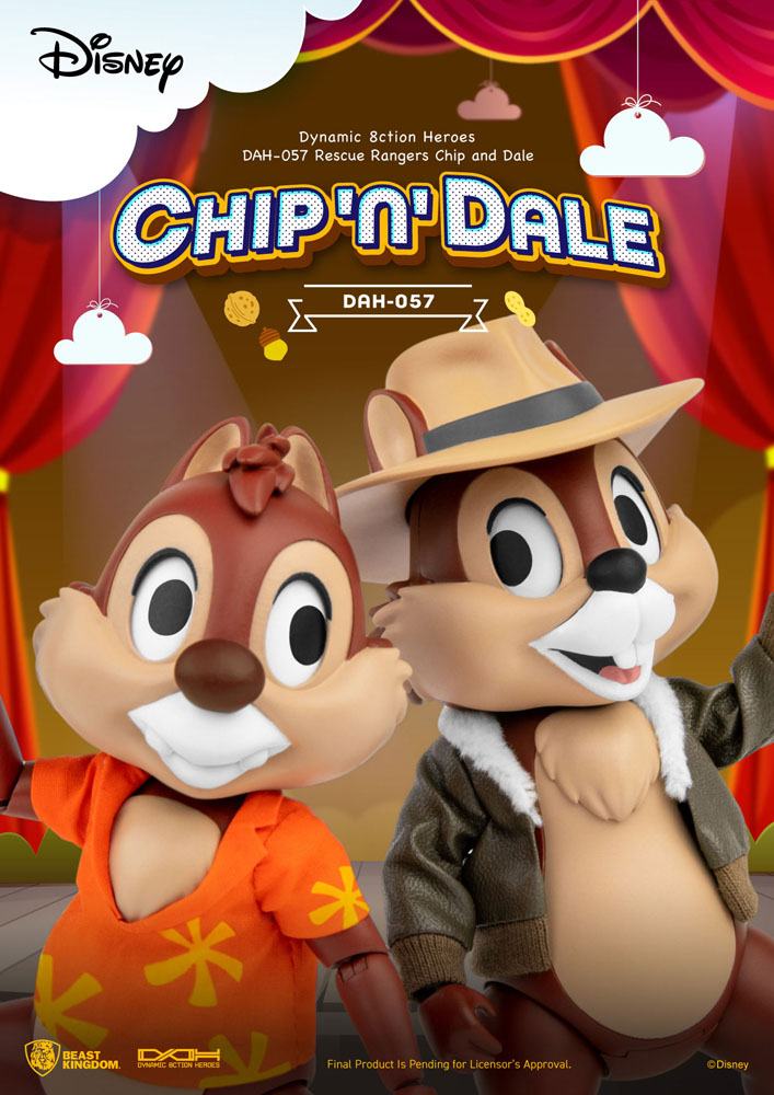 Chip 'n Dale: Rescue Rangers Dynamic 8ction Heroes Action Figures 1/9 Chip & Dale 10 cm - MangaShop.ro