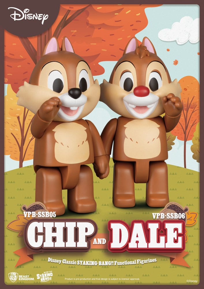 Disney: Classic Chip 'n' Dale Syaking Bang PVC Figur Chip 33 cm - MangaShop.ro