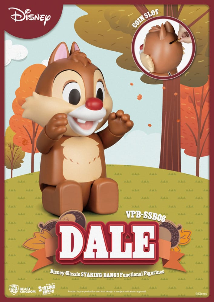 Disney: Classic Chip 'n' Dale Syaking Bang PVC Figur Dale 33 cm - MangaShop.ro