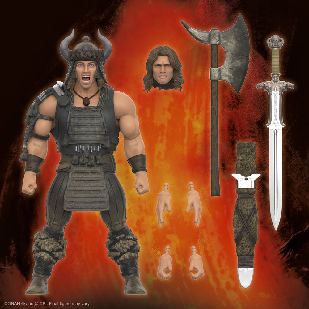Conan the Barbarian Ultimates Action Figure Conan (Battle of the  Mounds) 18 cm - MangaShop.ro