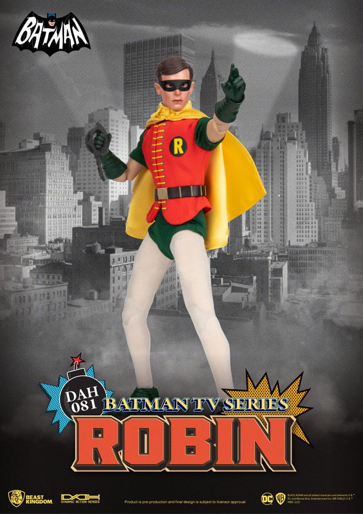 DC Comics Dynamic 8ction Heroes Action Figure 1/9 Batman TV Series Robin 24 cm - MangaShop.ro