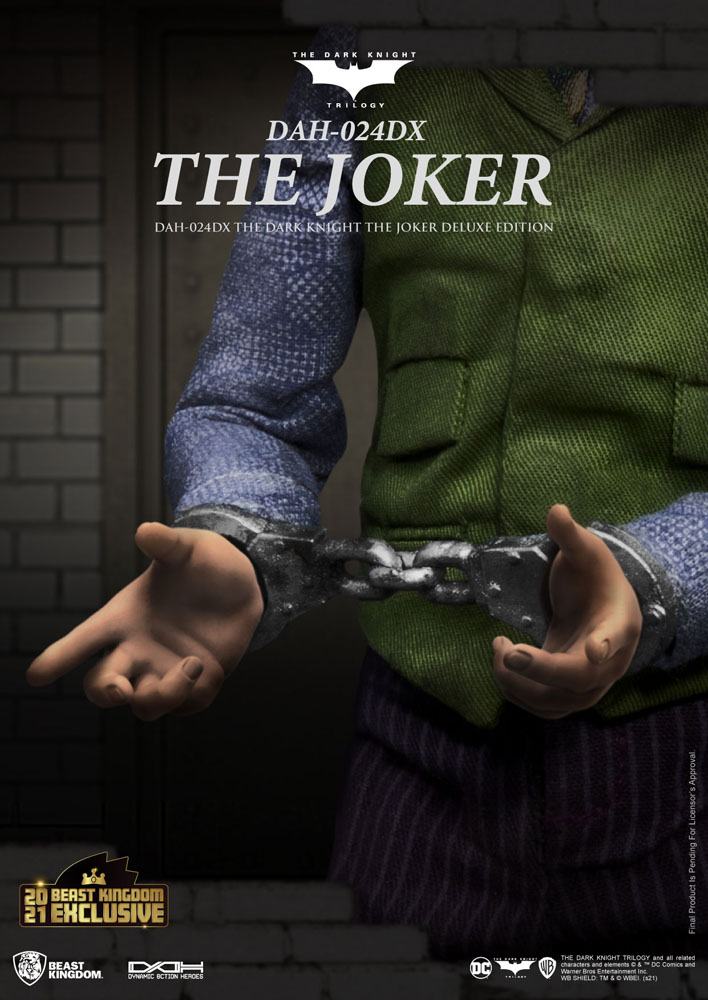 Batman The Dark Knight Dynamic 8ction Heroes Action Figure 1/9 The Joker Deluxe Version 21 cm - MangaShop.ro