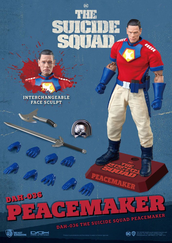 The Suicide Squad Dynamic 8ction Heroes Action Figure 1/9 Peacemaker 20 cm - MangaShop.ro