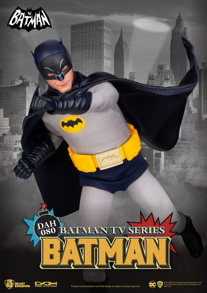 DC Comics Dynamic 8ction Heroes Action Figure 1/9 Batman TV Series Batman 24 cm - MangaShop.ro