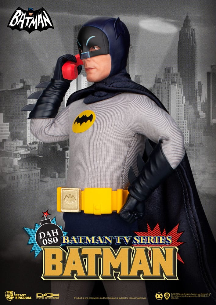 DC Comics Dynamic 8ction Heroes Action Figure 1/9 Batman TV Series Batman 24 cm - MangaShop.ro