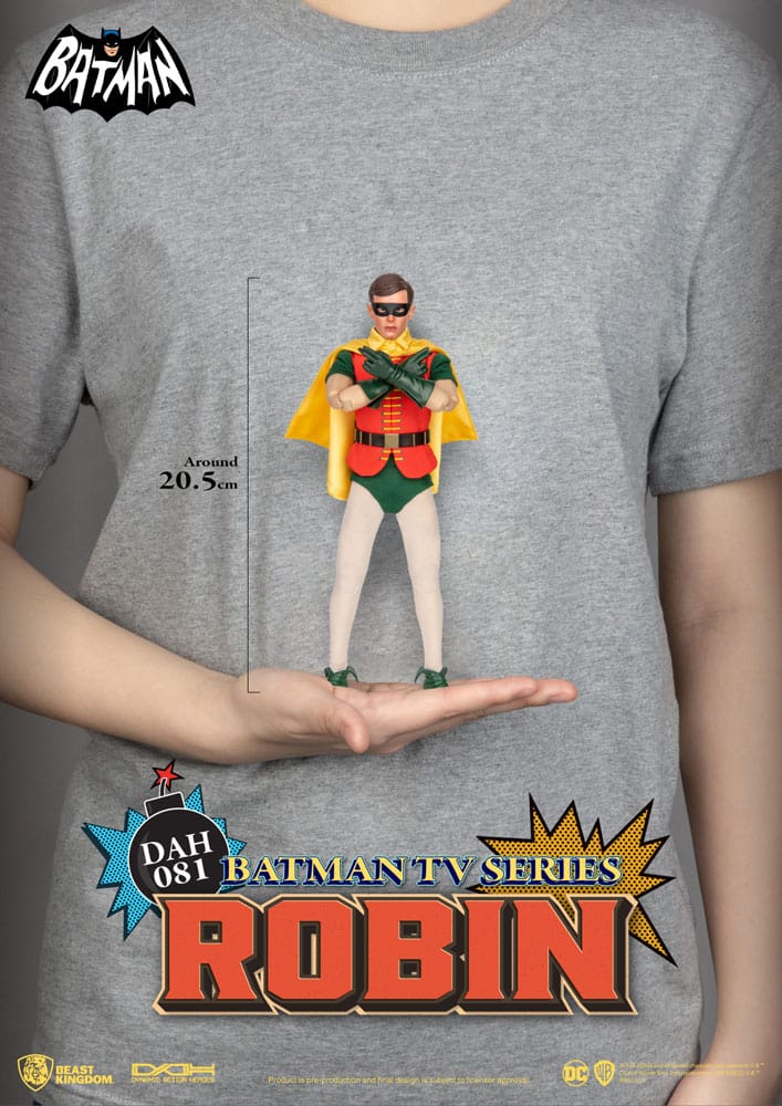 DC Comics Dynamic 8ction Heroes Action Figure 1/9 Batman TV Series Robin 24 cm - MangaShop.ro