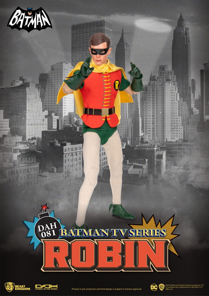 DC Comics Dynamic 8ction Heroes Action Figure 1/9 Batman TV Series Robin 24 cm - MangaShop.ro