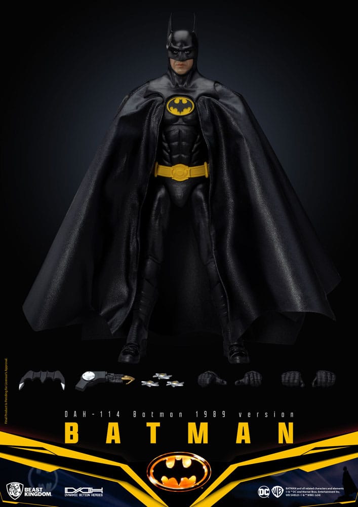 DC Comics Dynamic 8ction Heroes Action Figure 1/9 Batman 1989 Ver. 21 cm - MangaShop.ro