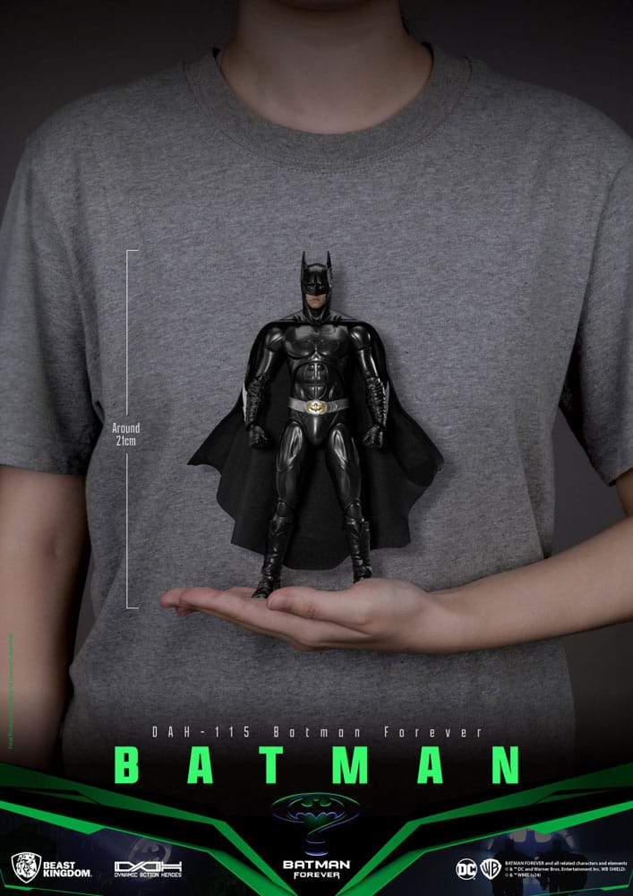 DC Comics Dynamic 8ction Heroes Action Figure 1/9 Batman (Batman Forever) 21 cm - MangaShop.ro
