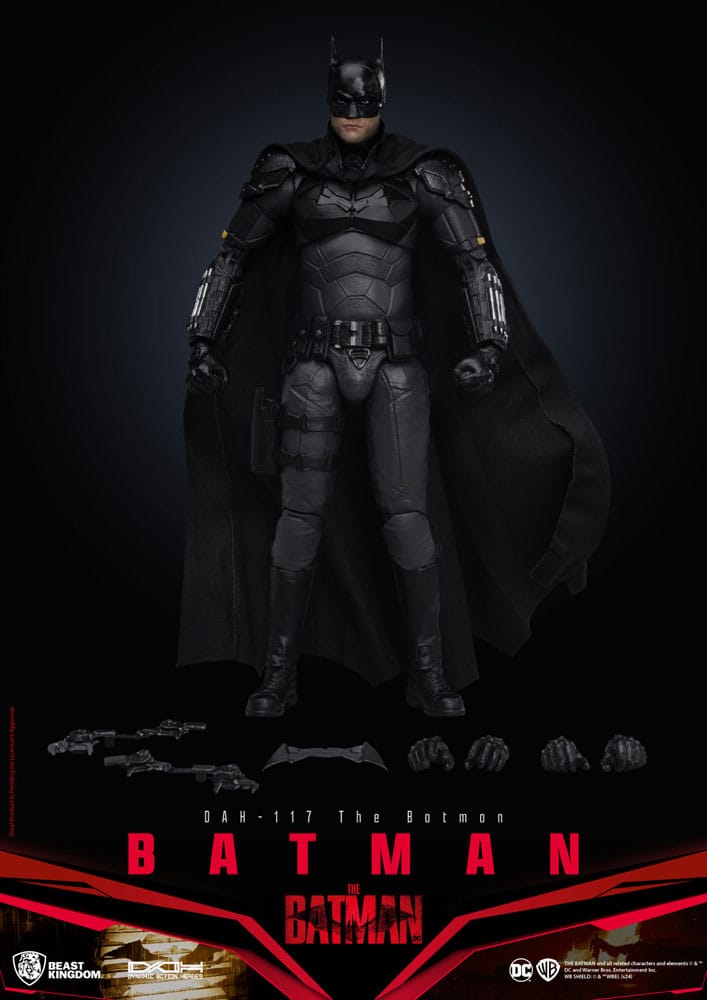 DC Comics Dynamic 8ction Heroes Action Figure 1/9 Batman (The Batman) 21 cm - MangaShop.ro