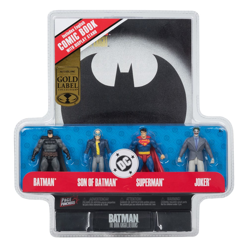 DC Direct Page Punchers Action Figure 4-Pack Batman & Son of Batman & Superman & Joker 7 cm - MangaShop.ro