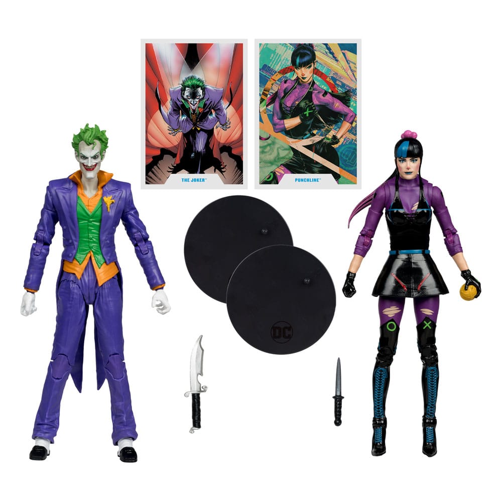 DC Multiverse Action Figures Pack of 2 The Joker & Punchline 18 cm - MangaShop.ro