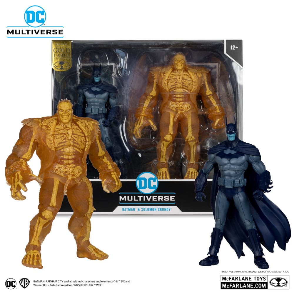 Arham City DC Multiverse Action Figure 2-Pack Batman & Solomon Grundy (Gold Label) 18 cm - MangaShop.ro