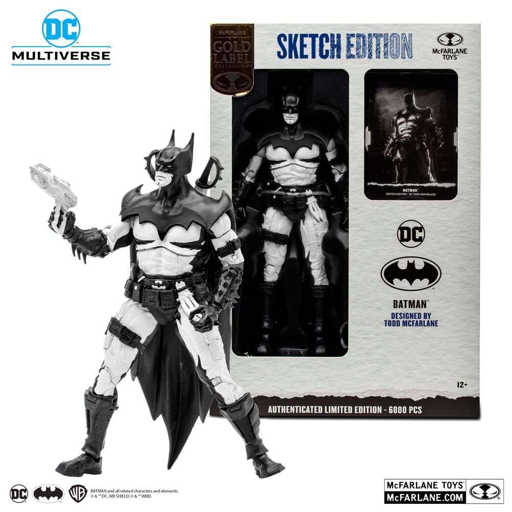 DC Multiverse Action Figure Batman by Todd McFarlane Sketch Edition (Gold Label) 18 cm - MangaShop.ro