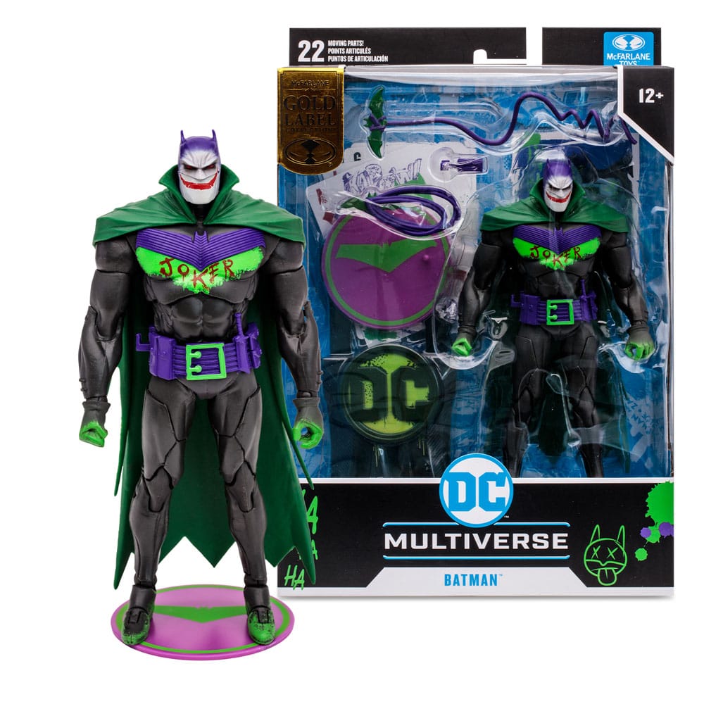 DC Multiverse Action Figure Batman (Batman: White Knight) (Jokerized) (Gold Label) 18 cm - MangaShop.ro