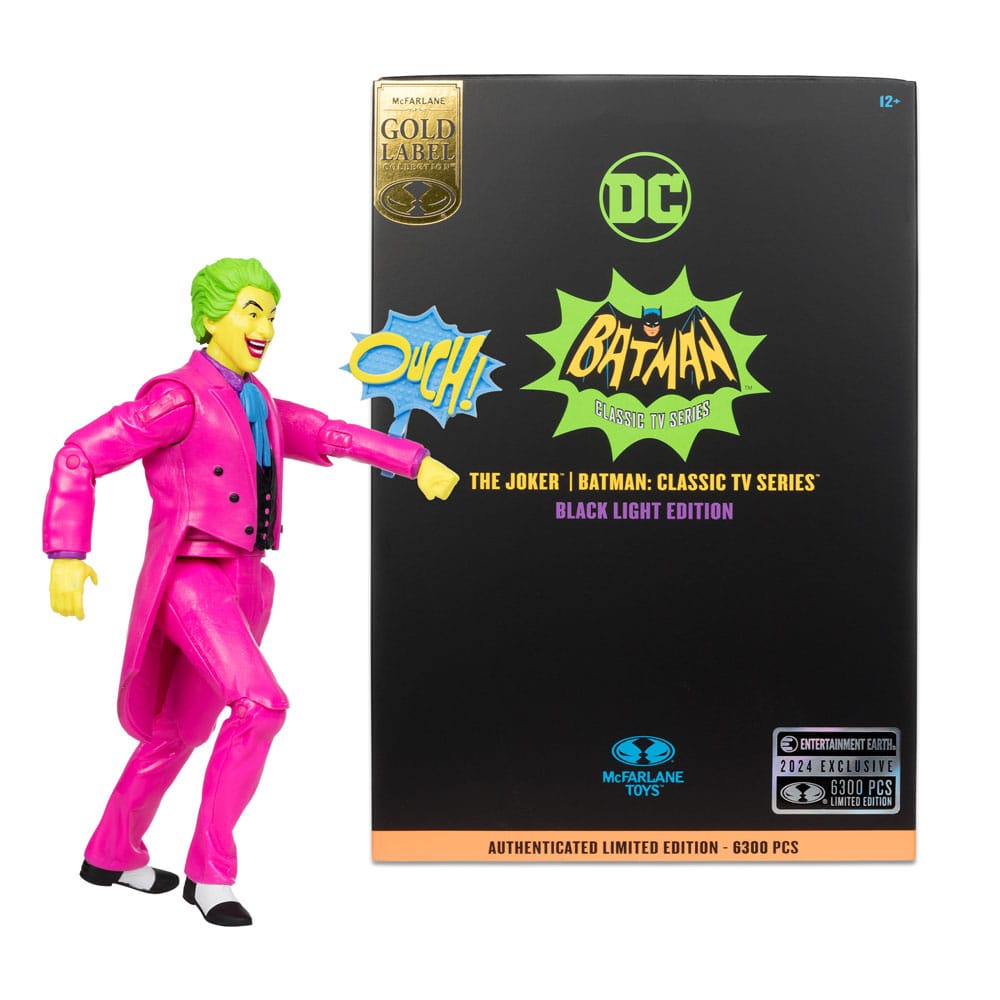 DC Multiverse Action Figure BM66 The Joker (Black Light) (Gold Label) 18 cm - MangaShop.ro