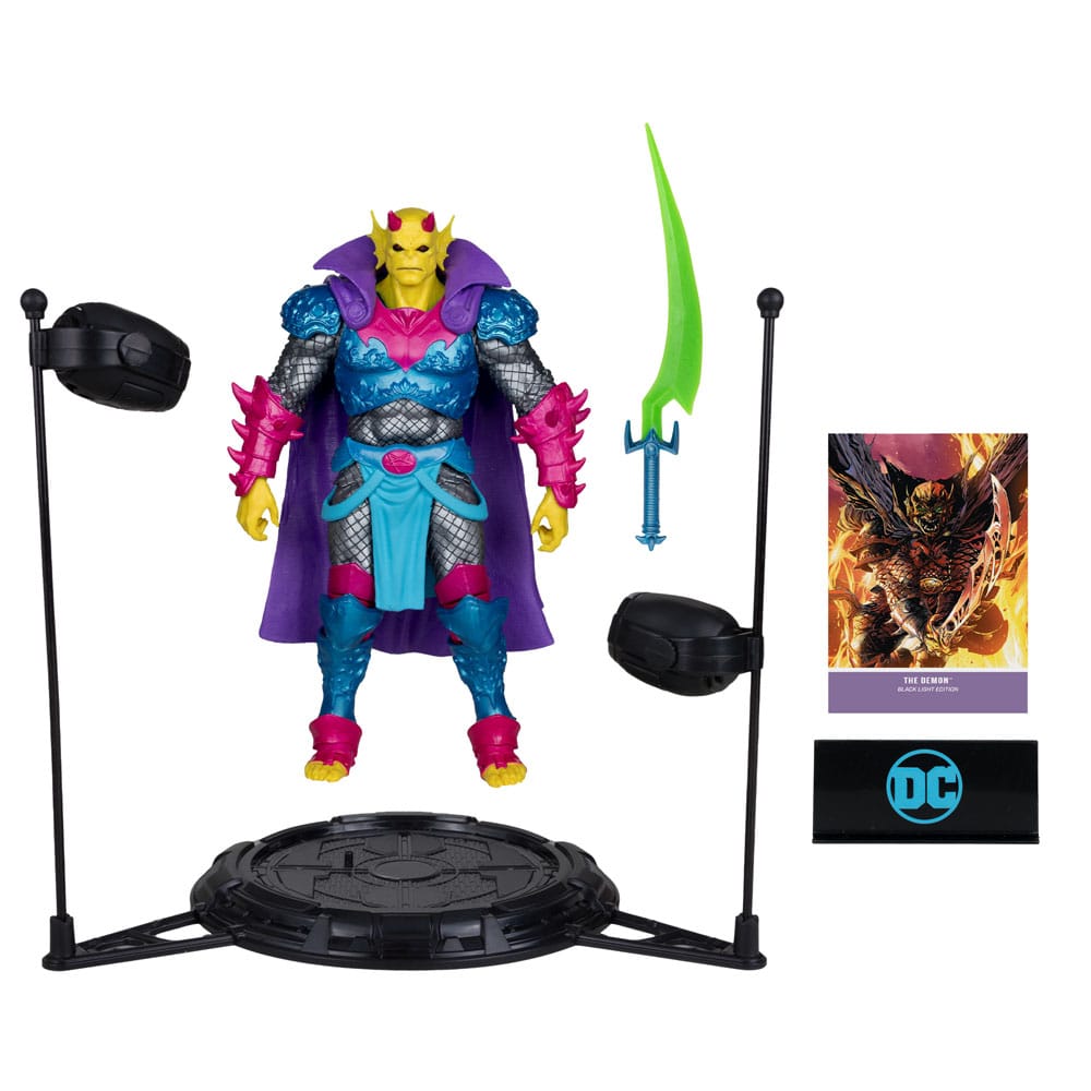 DC Multiverse Action Figure The Demon (Demon Knights) Black Light Edition (Gold Label) 18 cm - MangaShop.ro